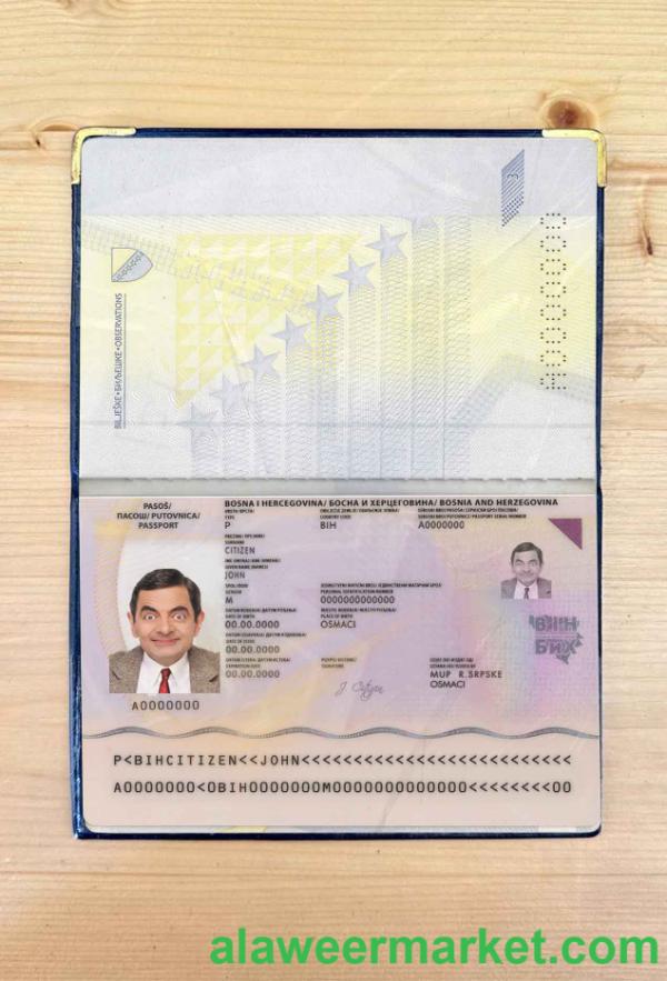 Bosnia & Herzegovina passport photo look